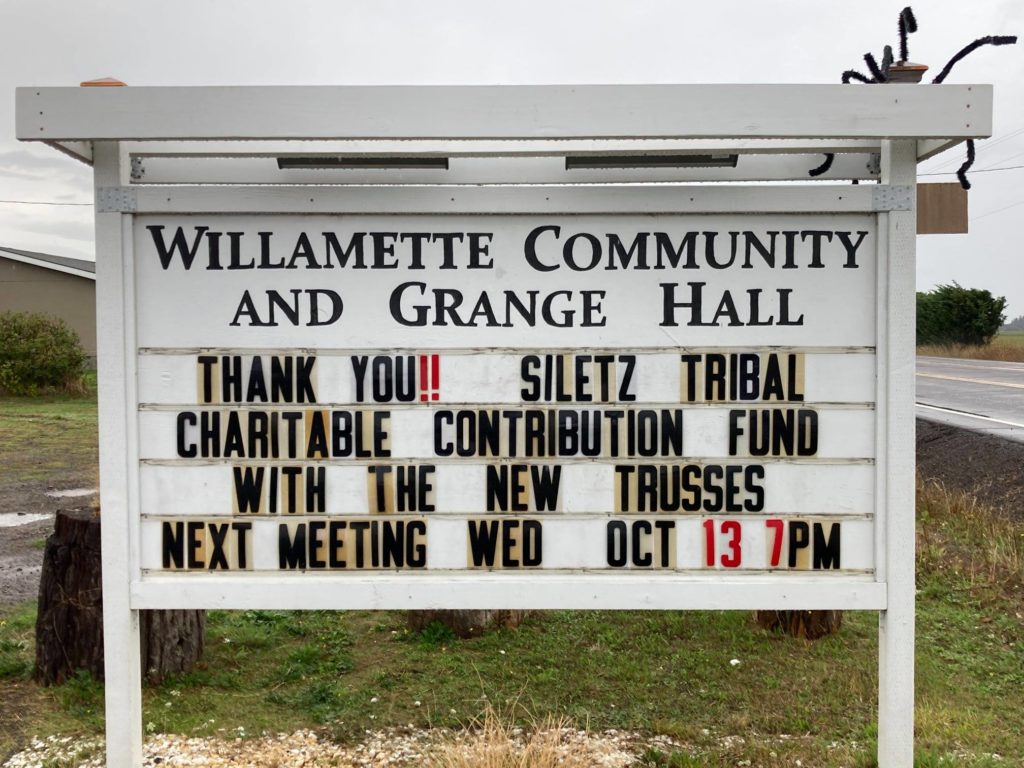 Thank You to the Siletz Tribal Charitable Contribution Fund